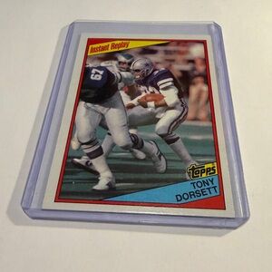 Tony Dorsett 1984 Topps Instant Replay Football Card Vintage Collectible